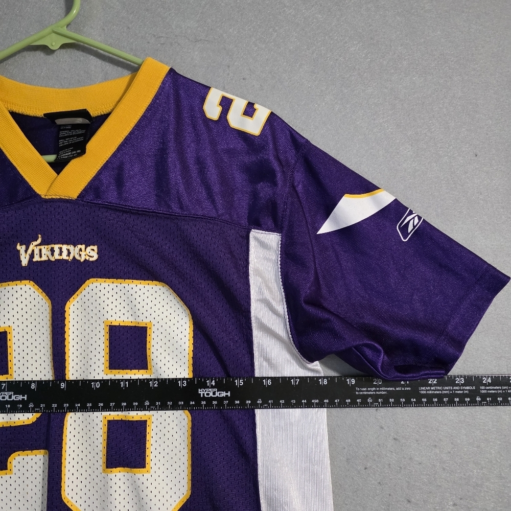 VTG Reebok Minnesota Vikings Adrian Peterson #28 Jersey Size Youth Large - Picture 3 of 12